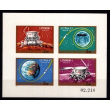 TILBUD - Ungarn - Rumflyvning Luna 17 - Utakket miniark - Postfrisk.